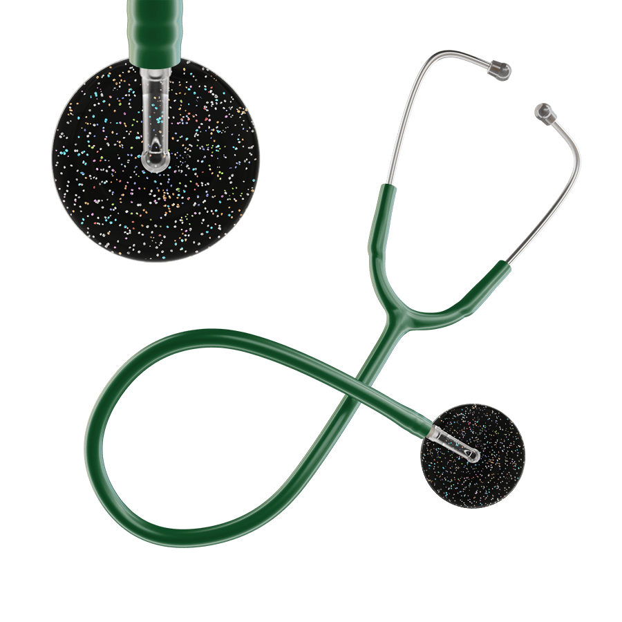 Ultrascope Single Stethoscope Twilight Black (BK) / Adult / Dark Green Dark Twilight Stethoscope