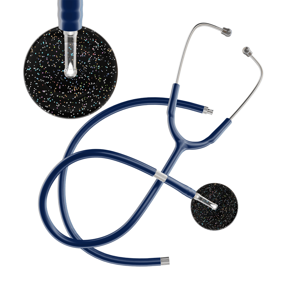 Ultrascope Single Stethoscope Twilight Black (BK) / Adult / Navy Extended Tubing Dark Twilight Stethoscope