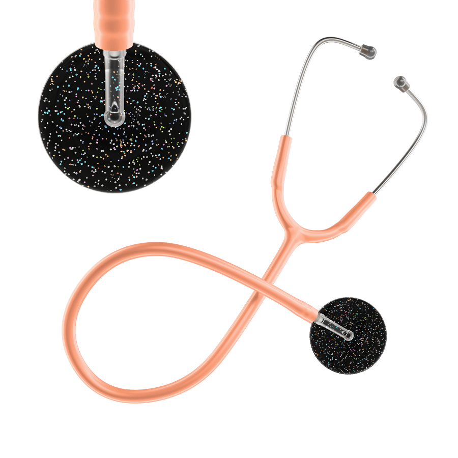 Ultrascope Single Stethoscope Twilight Black (BK) / Adult / Peach Dark Twilight Stethoscope