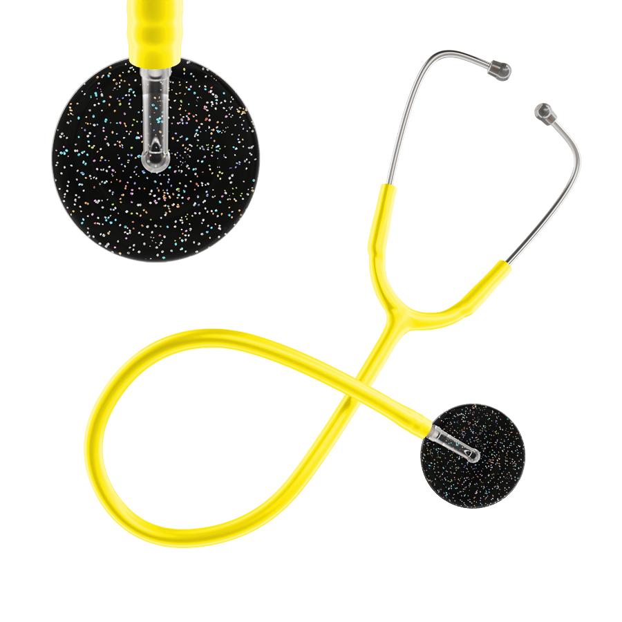 Ultrascope Single Stethoscope Twilight Black (BK) / Adult / Yellow Dark Twilight Stethoscope
