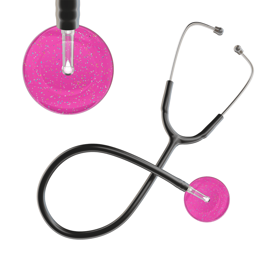 Ultrascope Single Stethoscope Twilight Hot Pink (HP) / Adult / Black Light Twilight Stethoscope