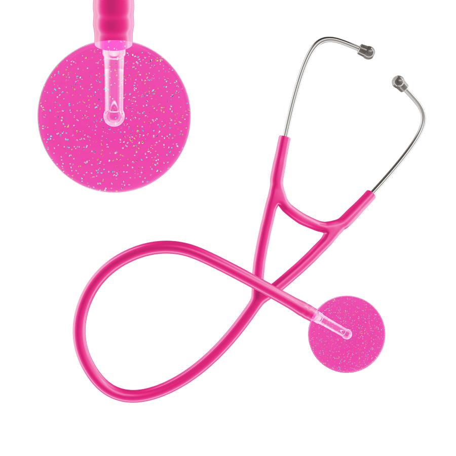 Ultrascope Single Stethoscope Twilight Hot Pink (HP) / Adult / Hot Pink Light Twilight Cardiology Stethoscope