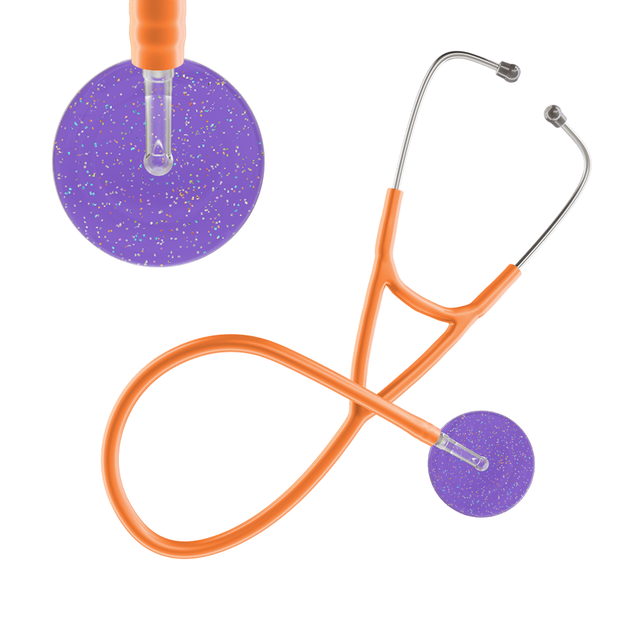 Ultrascope Single Stethoscope Twilight Lavender (LA) / Adult / Orange Twilight Cardiology Stethoscope
