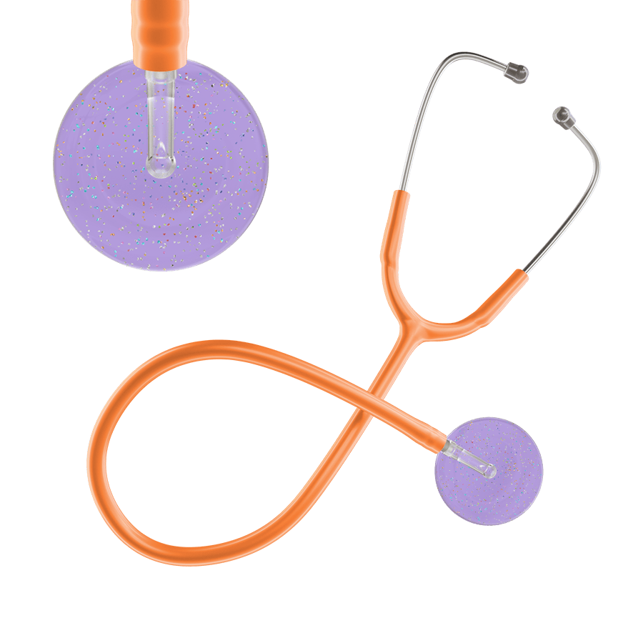 Ultrascope Single Stethoscope Twilight Lavender (LA) / Adult / Orange Light Twilight Stethoscope