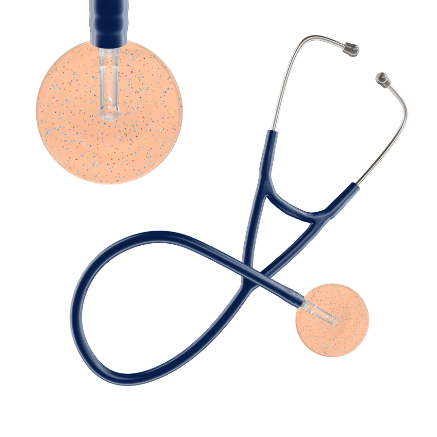 Ultrascope Single Stethoscope Twilight Peach (PE) / Adult / Navy Light Twilight Cardiology Stethoscope