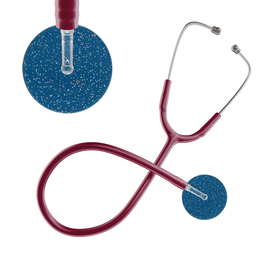 Ultrascope Single Stethoscope Twilight Steel Blue (SB) / Adult / Burgundy Dark Twilight Stethoscope