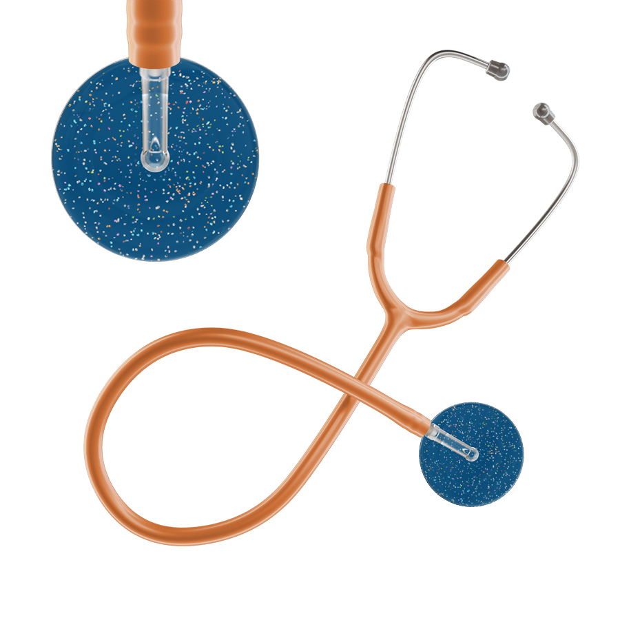 Ultrascope Single Stethoscope Twilight Steel Blue (SB) / Pediatric / Caramel Dark Twilight Stethoscope