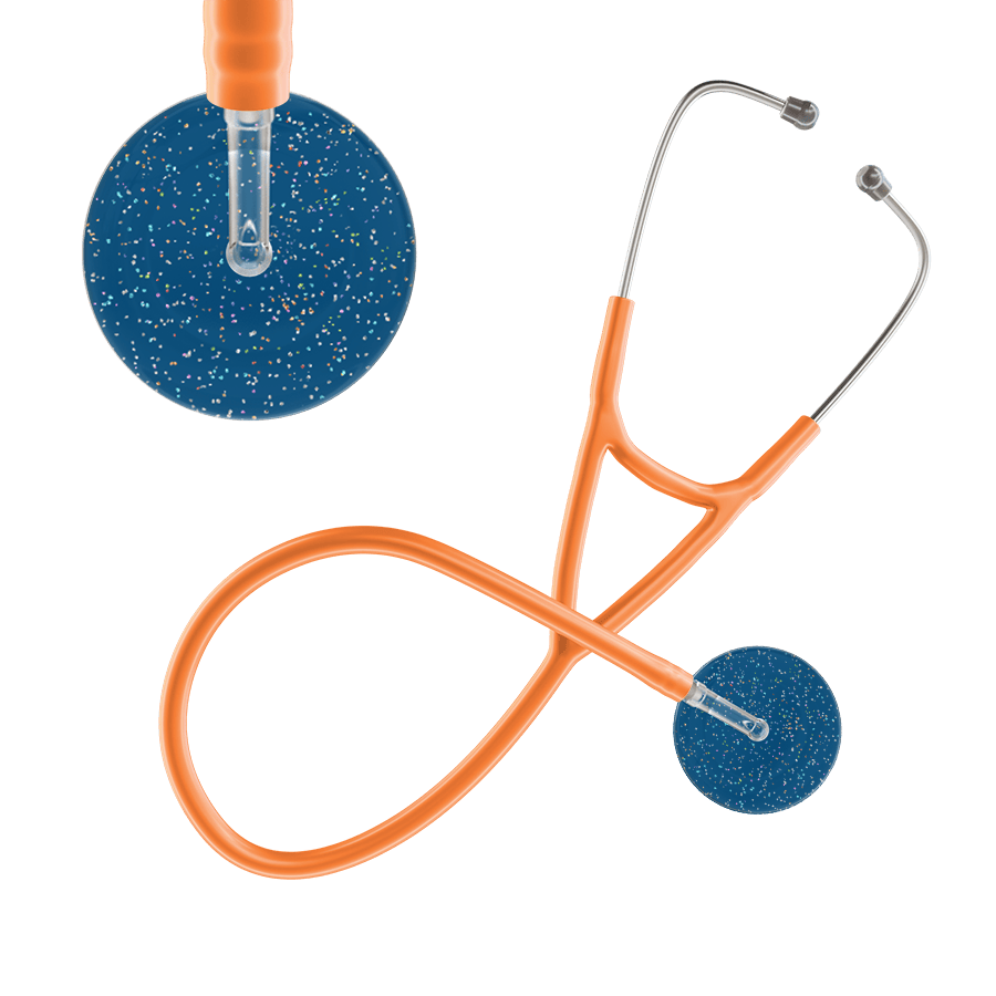 Ultrascope Single Stethoscope Twilight Steel Blue (SB) / Adult / Orange Dark Twilight Cardiology Stethoscope