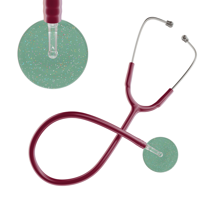 Ultrascope Single Stethoscope Twilight Sage (SG) / Adult / Burgundy Light Twilight Stethoscope