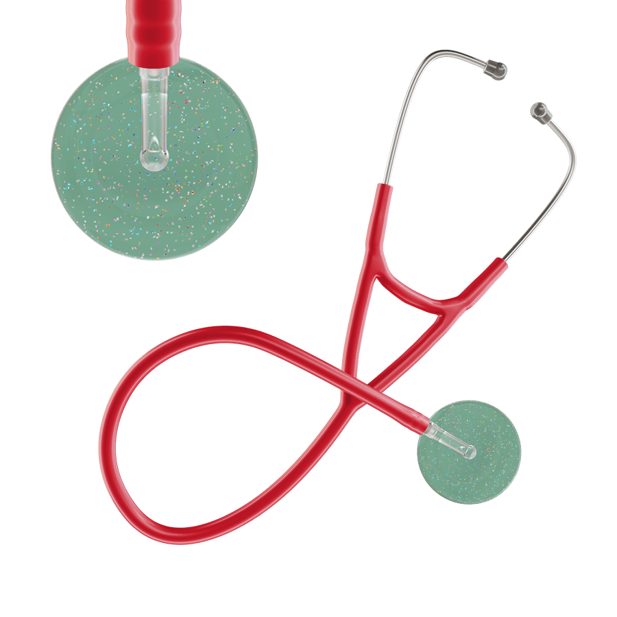 Ultrascope Single Stethoscope Twilight Sage (SG) / Pediatric / Red Light Twilight Cardiology Stethoscope