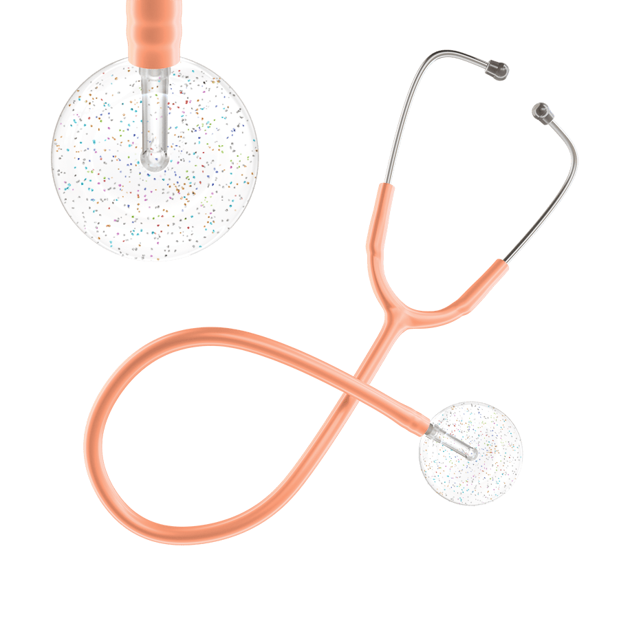 Ultrascope Single Stethoscope Twilight White (WH) / Adult / Peach Light Twilight Stethoscope
