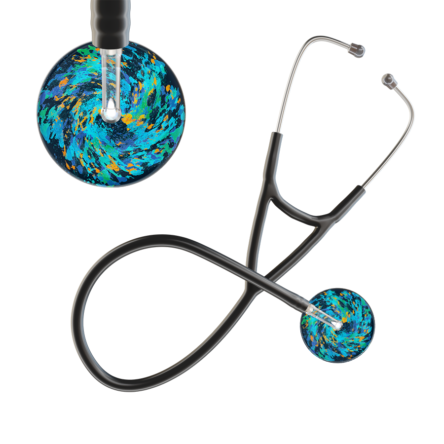 Sapphire Galaxy Cardiology Stethoscope
