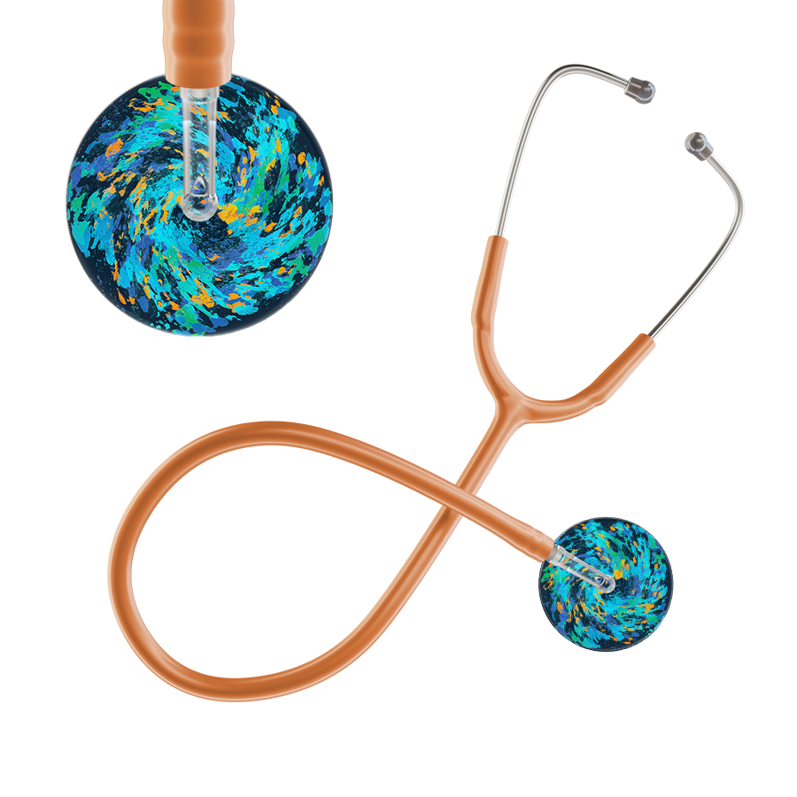 Ultrascope Single Stethoscope Sapphire Galaxy / Pediatric / Caramel Sapphire Galaxy Stethoscope