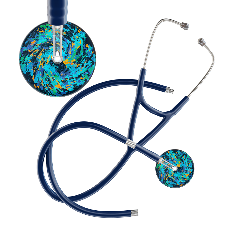 Sapphire Galaxy Cardiology Stethoscope