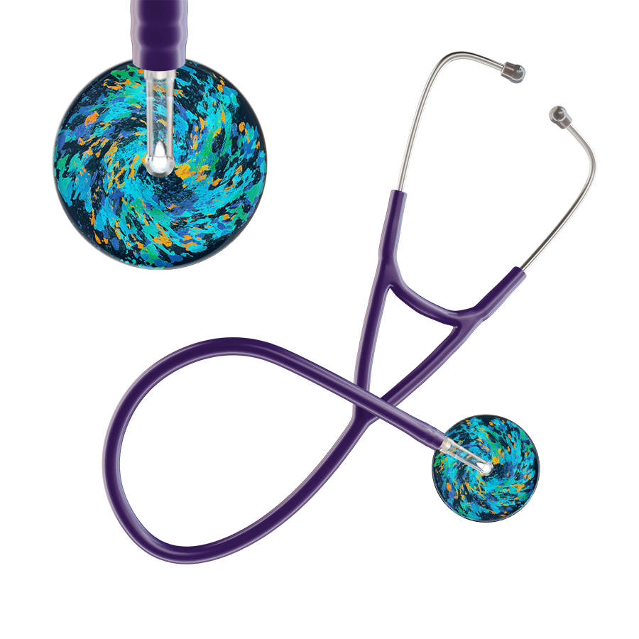 Sapphire Galaxy Cardiology Stethoscope