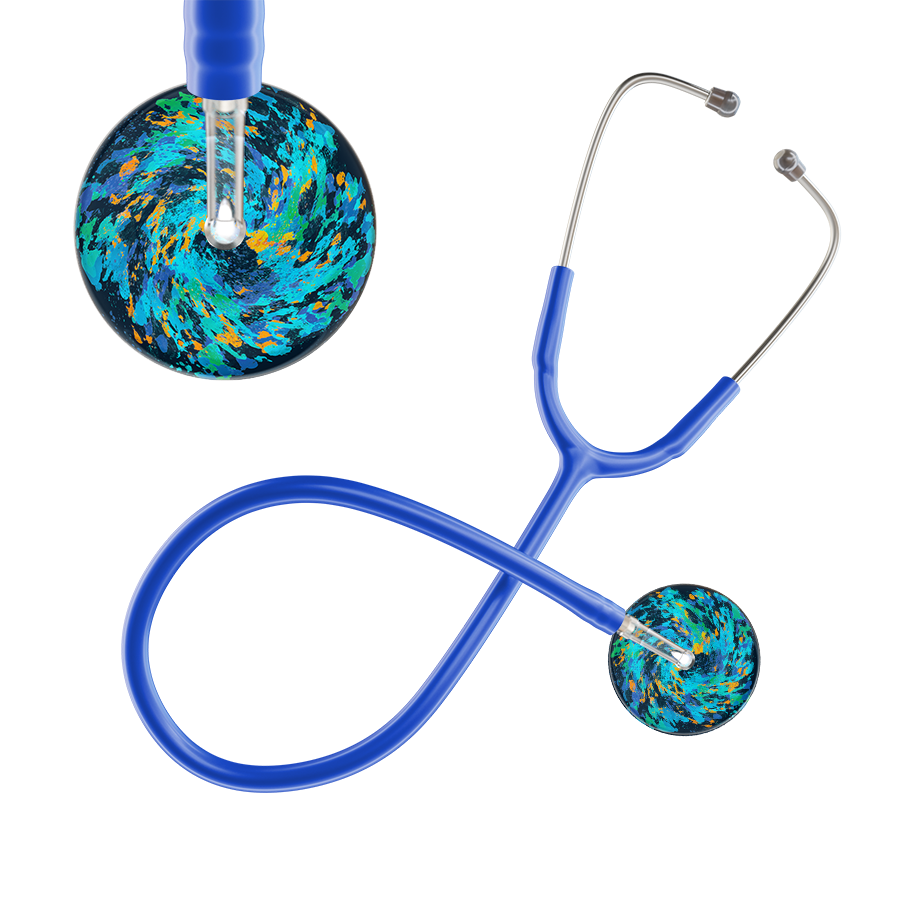 Ultrascope Single Stethoscope Sapphire Galaxy / Pediatric / Royal Blue Sapphire Galaxy Stethoscope