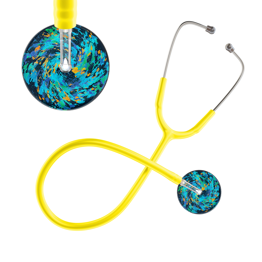 Ultrascope Single Stethoscope Sapphire Galaxy / Adult / Yellow Sapphire Galaxy Stethoscope