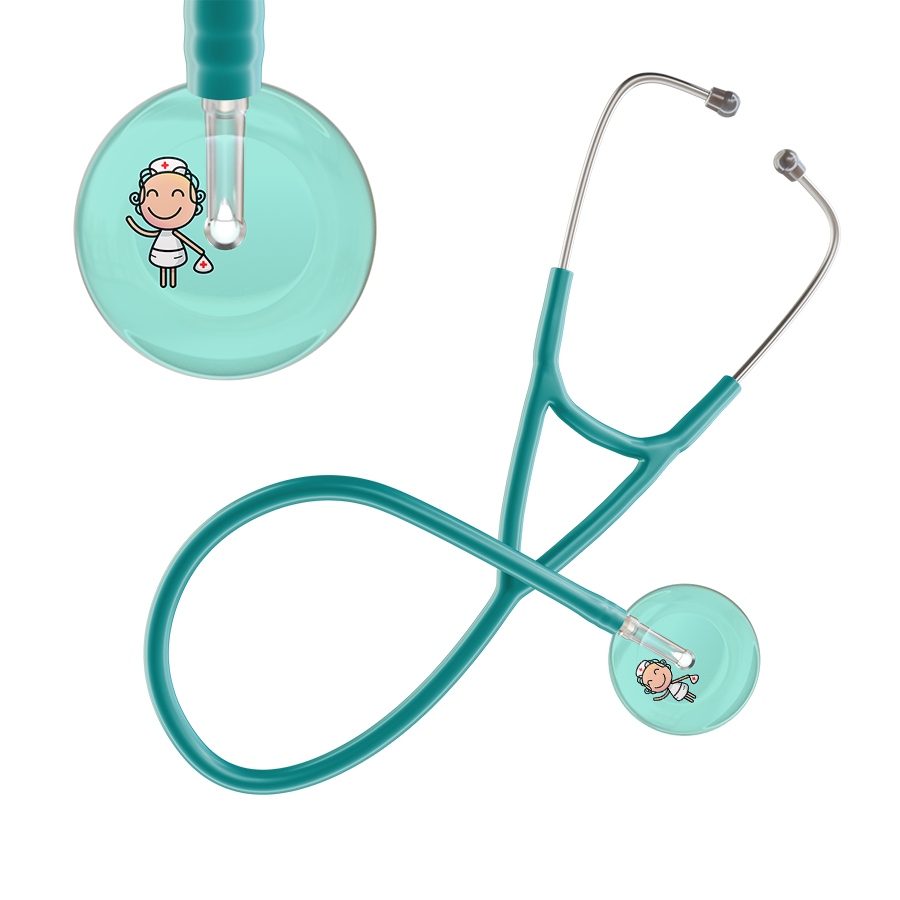 Cartoon Nurse F2 Skin Cardiology Stethoscope