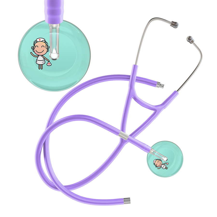 Cartoon Nurse F2 Skin Cardiology Stethoscope