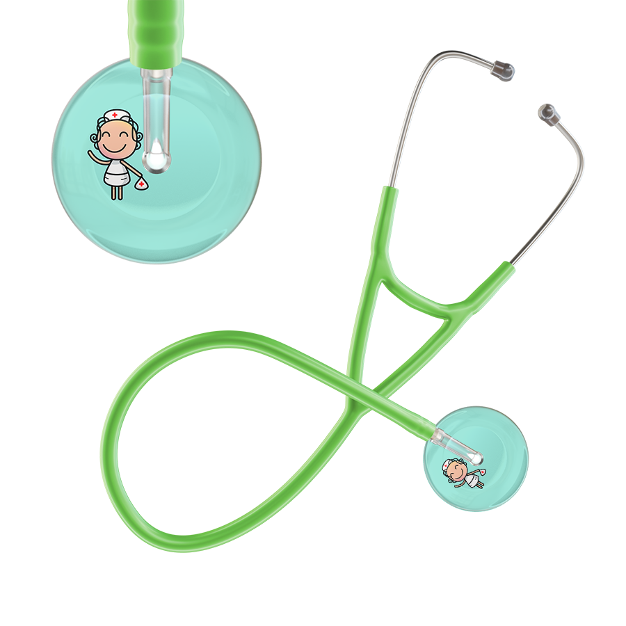 Cartoon Nurse F2 Skin Cardiology Stethoscope