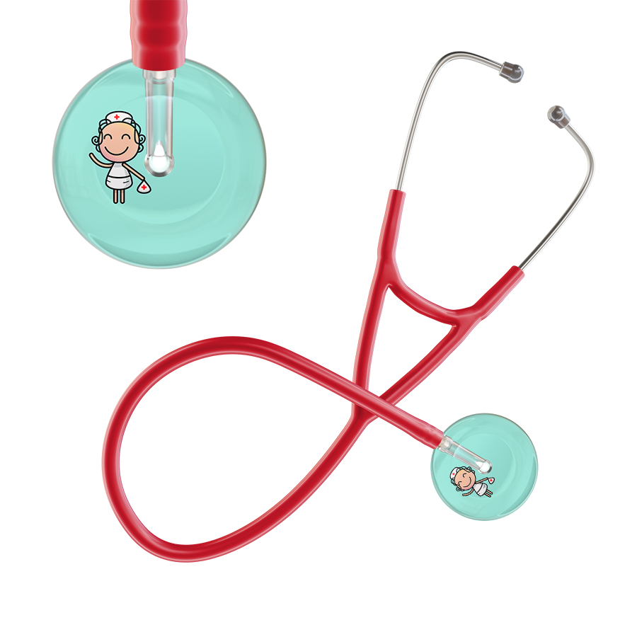 Cartoon Nurse F2 Skin Cardiology Stethoscope