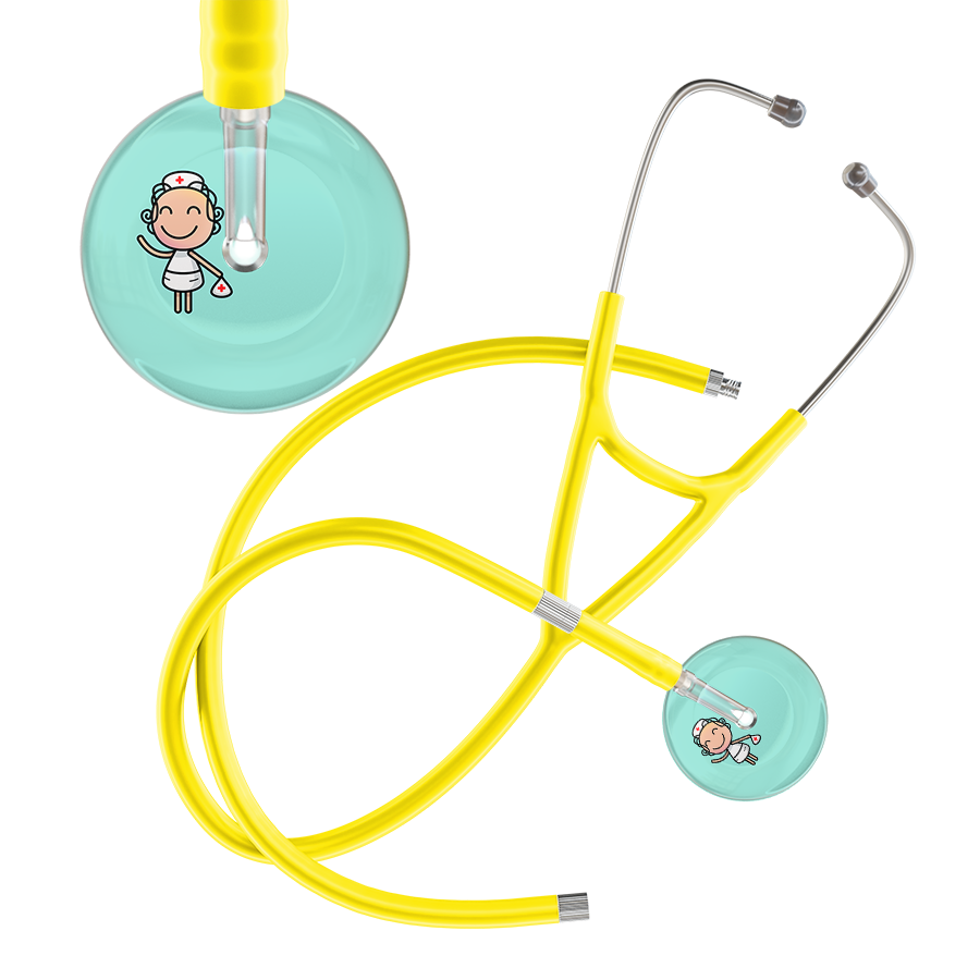 Cartoon Nurse F2 Skin Cardiology Stethoscope
