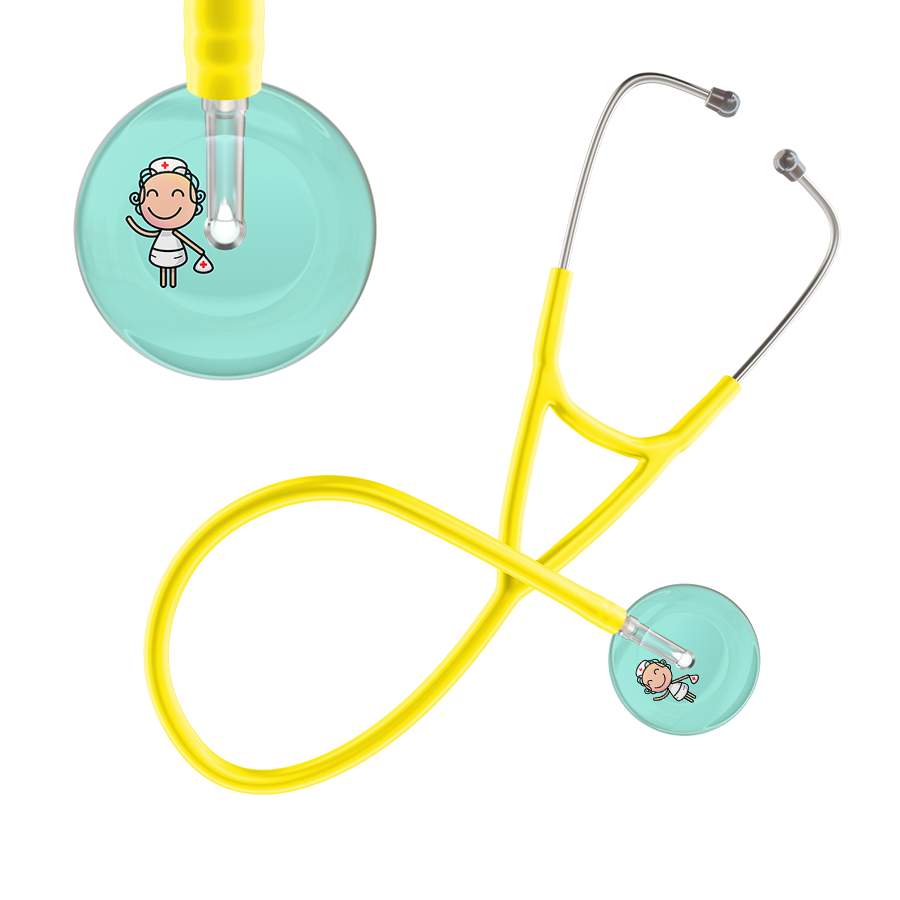 Cartoon Nurse F2 Skin Cardiology Stethoscope