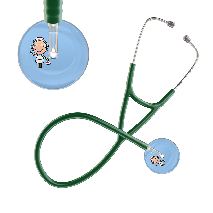 Cartoon Nurse F2 Skin Cardiology Stethoscope