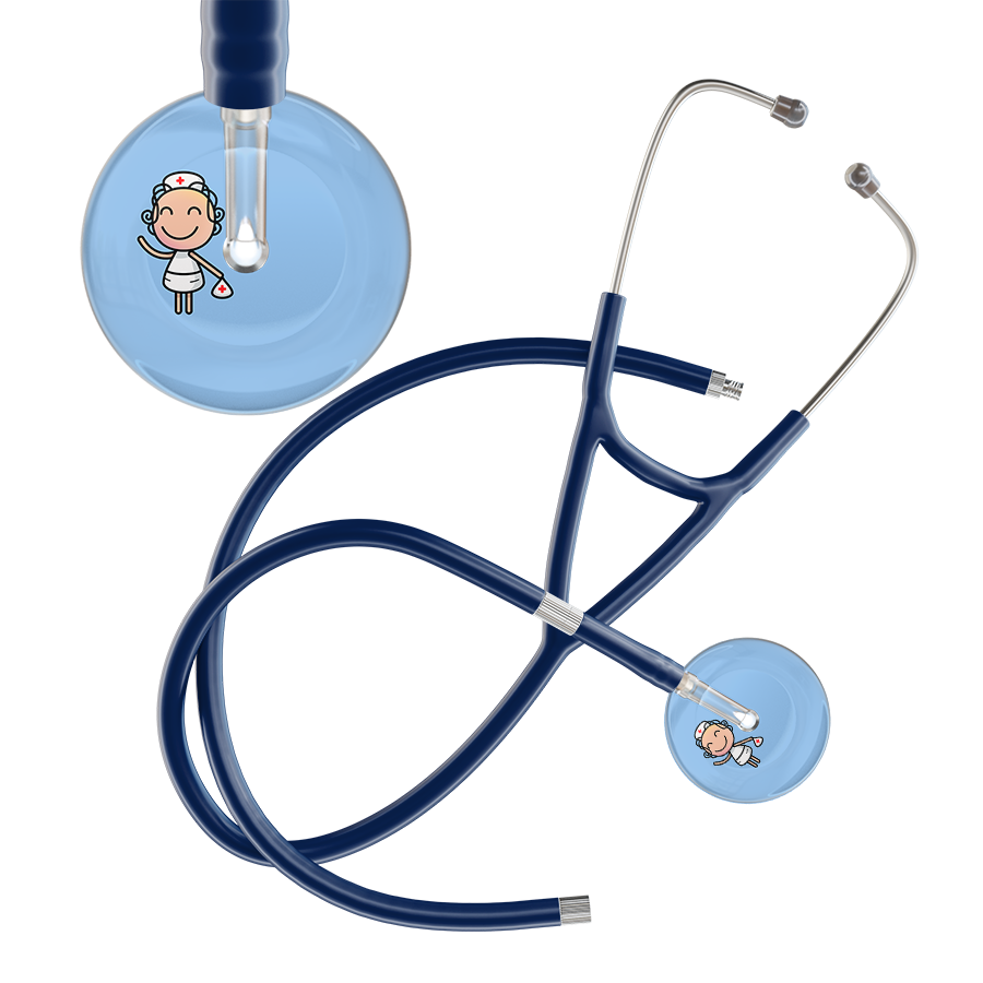 Cartoon Nurse F2 Skin Cardiology Stethoscope