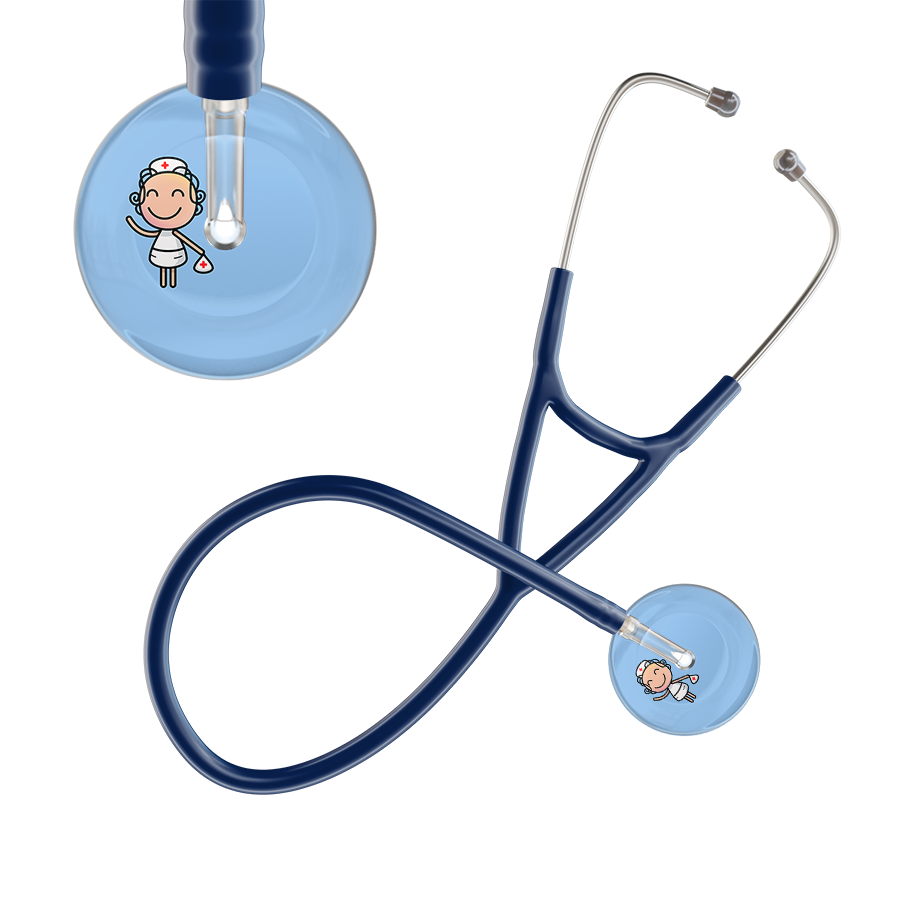 Cartoon Nurse F2 Skin Cardiology Stethoscope