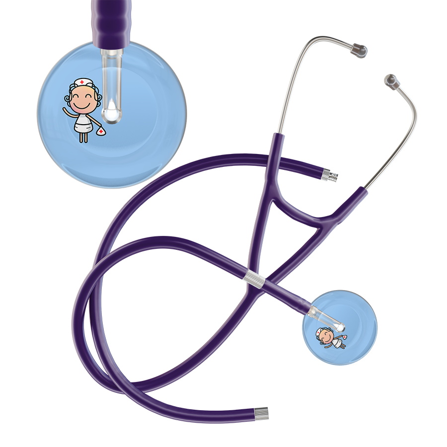 Cartoon Nurse F2 Skin Cardiology Stethoscope