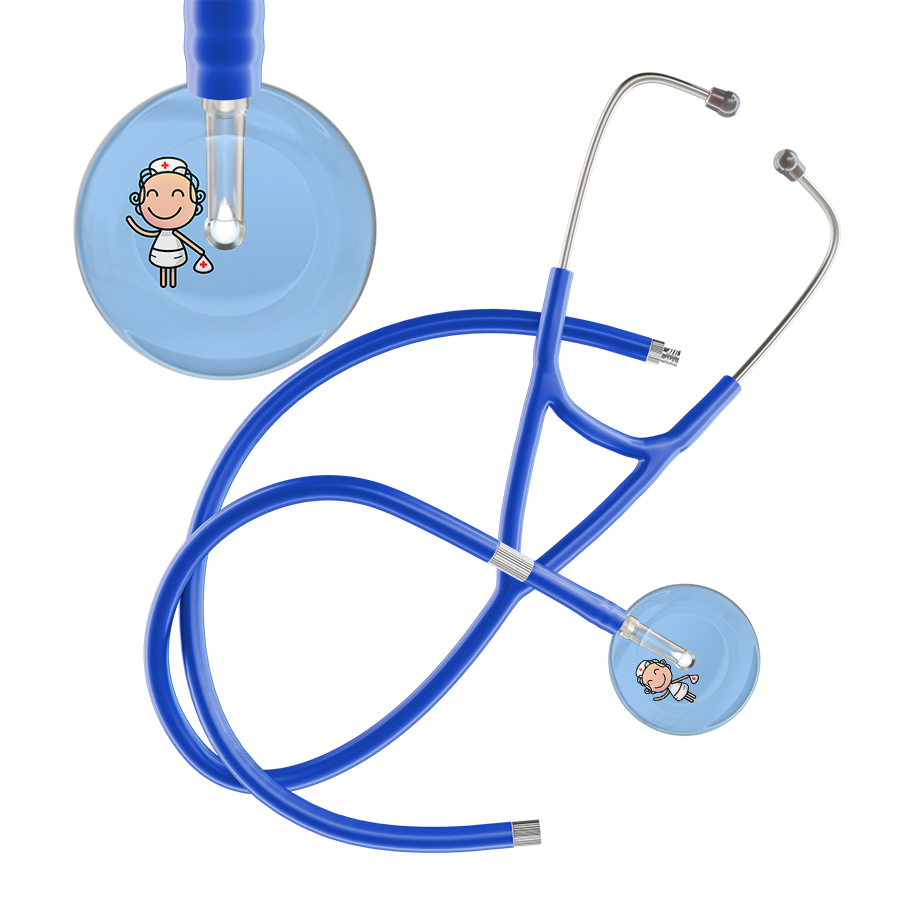 Cartoon Nurse F2 Skin Cardiology Stethoscope