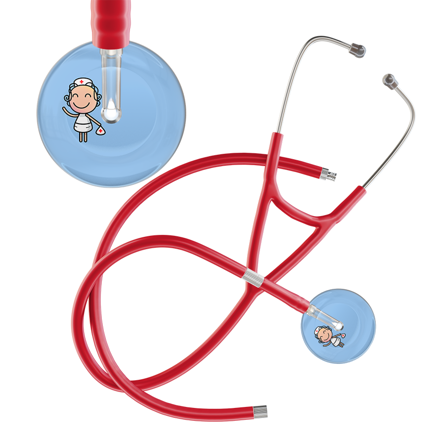 Cartoon Nurse F2 Skin Cardiology Stethoscope