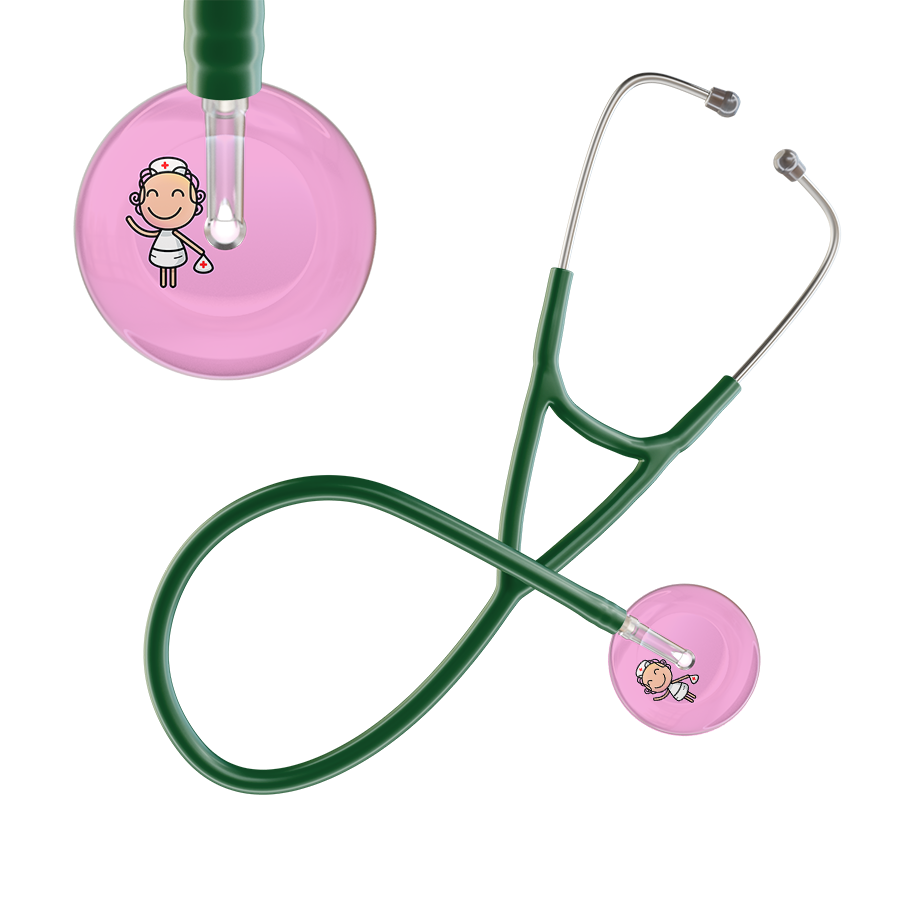 Cartoon Nurse F2 Skin Cardiology Stethoscope
