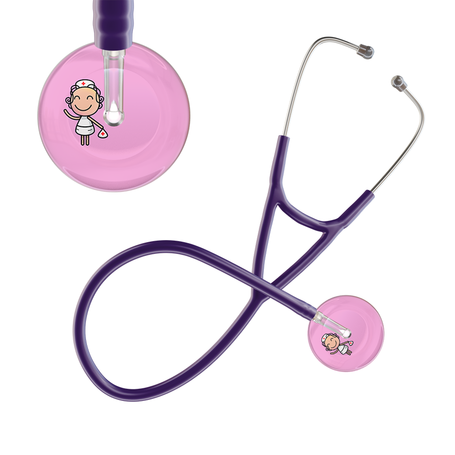 Cartoon Nurse F2 Skin Cardiology Stethoscope