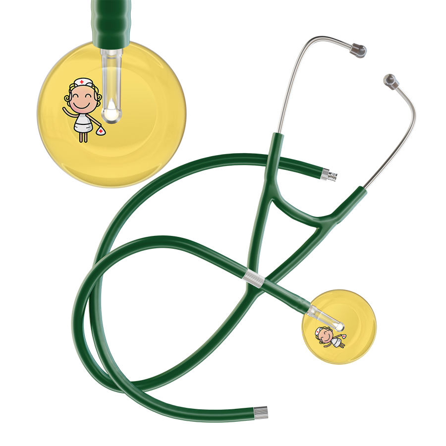 Cartoon Nurse F2 Skin Cardiology Stethoscope