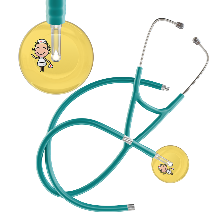 Cartoon Nurse F2 Skin Cardiology Stethoscope