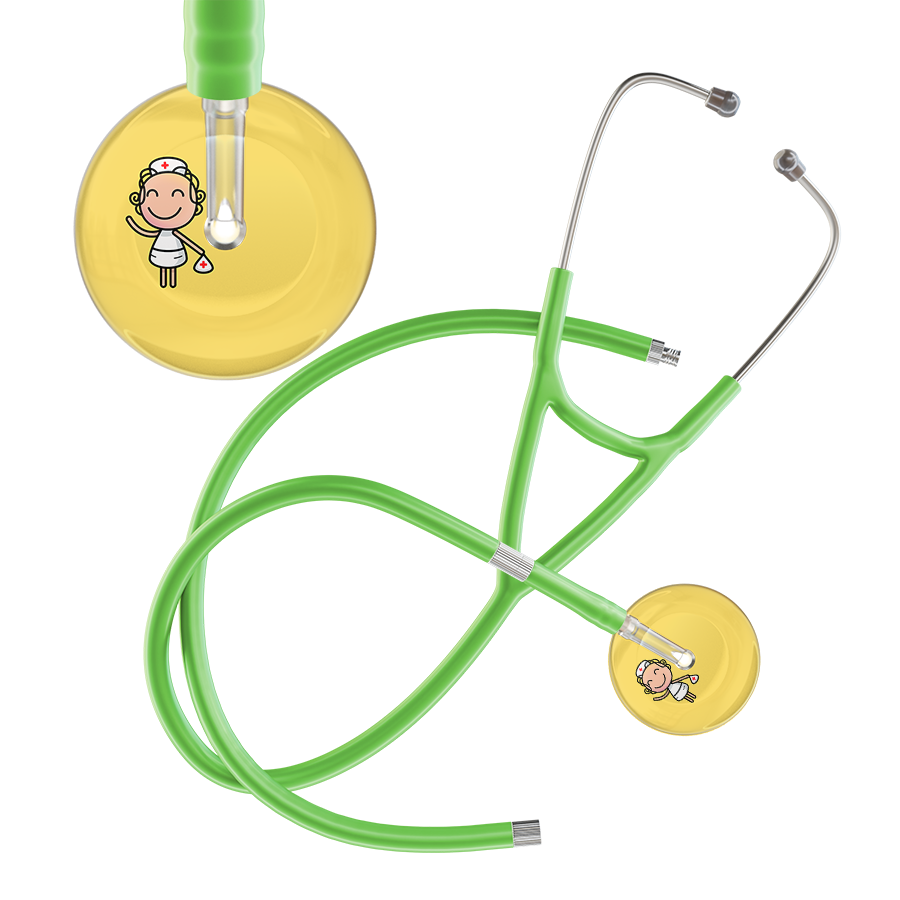 Cartoon Nurse F2 Skin Cardiology Stethoscope