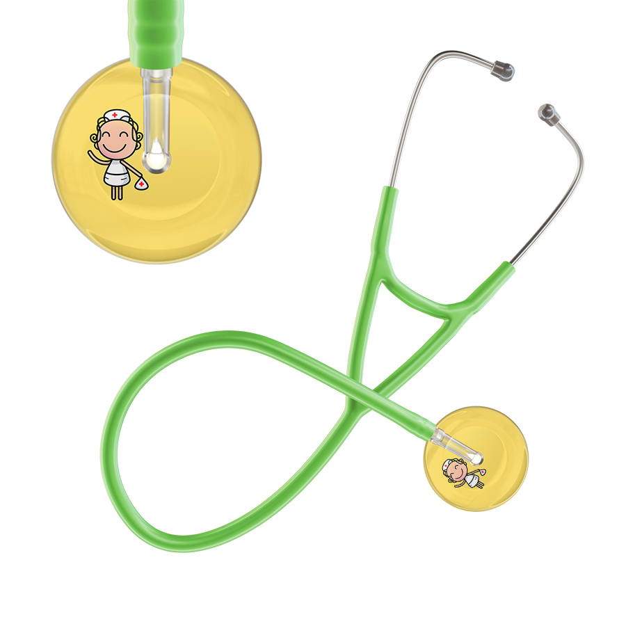 Cartoon Nurse F2 Skin Cardiology Stethoscope