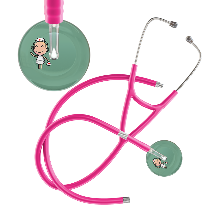 Cartoon Nurse F2 Skin Cardiology Stethoscope