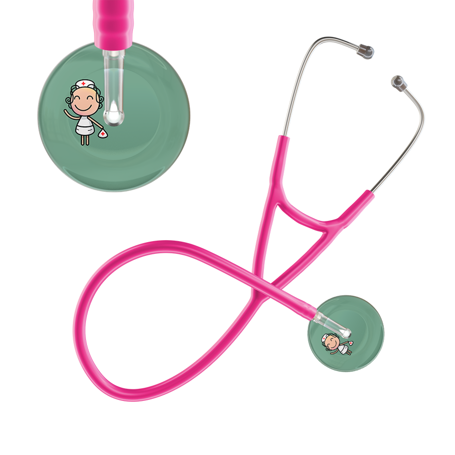 Cartoon Nurse F2 Skin Cardiology Stethoscope