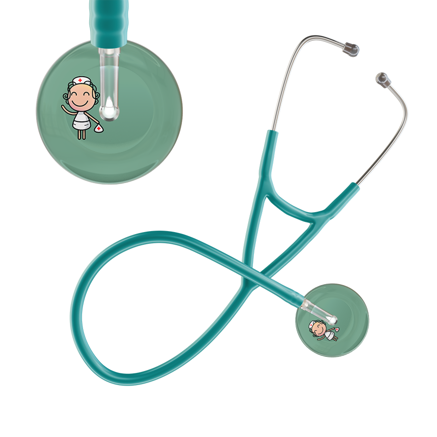 Cartoon Nurse F2 Skin Cardiology Stethoscope