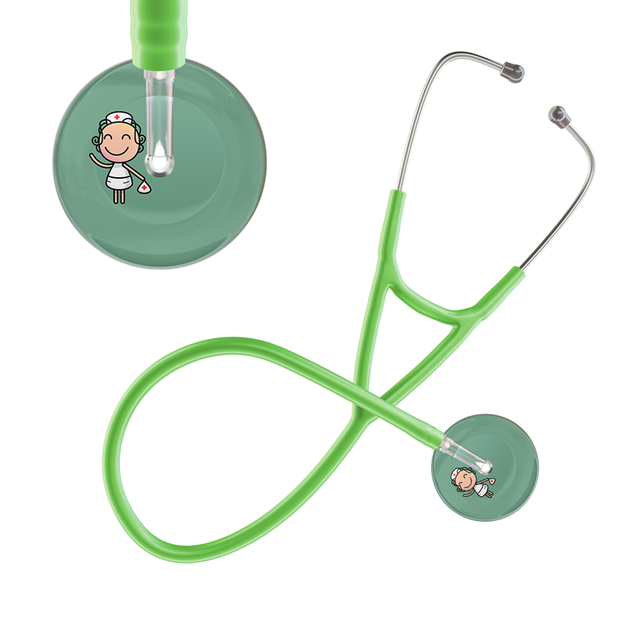 Cartoon Nurse F2 Skin Cardiology Stethoscope