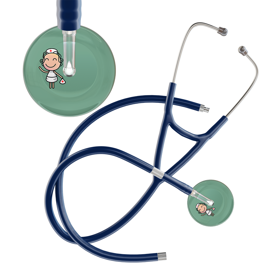 Cartoon Nurse F2 Skin Cardiology Stethoscope