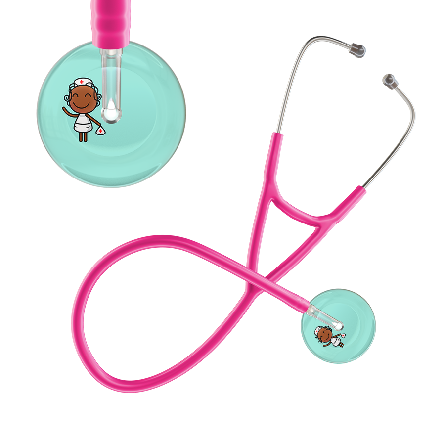 Cartoon Nurse F4 Skin Cardiology Stethoscope