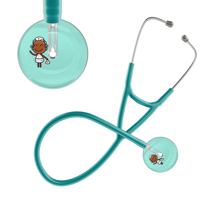 Ultrascope Single Stethoscope Robin's Egg F4 Cartoon Nurse / Adult / Jade Cartoon Nurse F4 Skin Cardiology Stethoscope