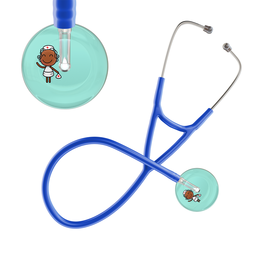 Cartoon Nurse F4 Skin Cardiology Stethoscope
