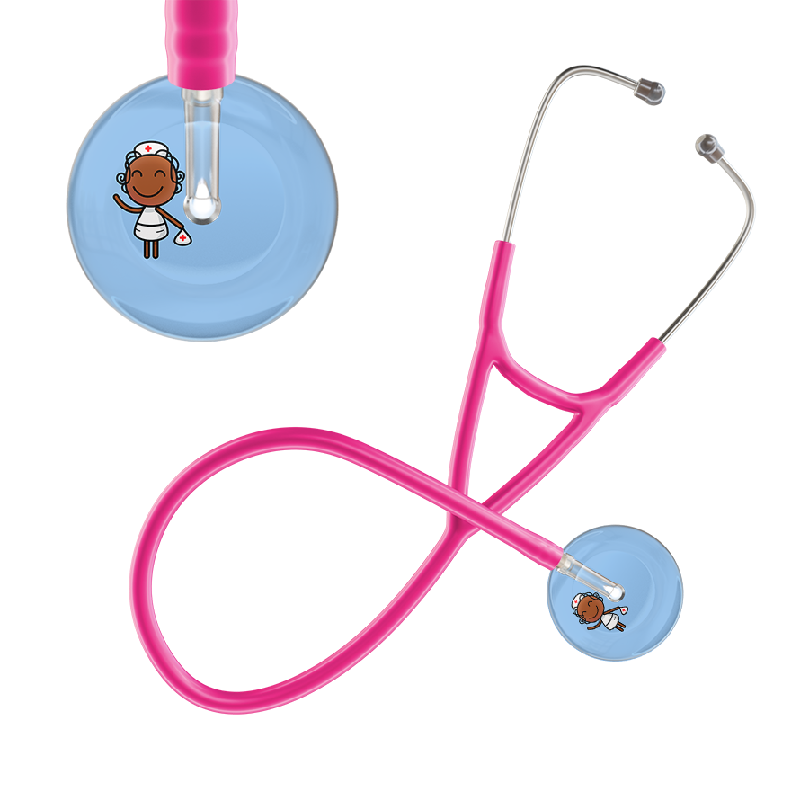 Cartoon Nurse F4 Skin Cardiology Stethoscope