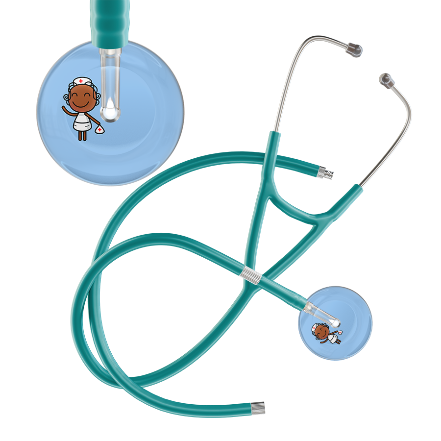 Cartoon Nurse F4 Skin Cardiology Stethoscope