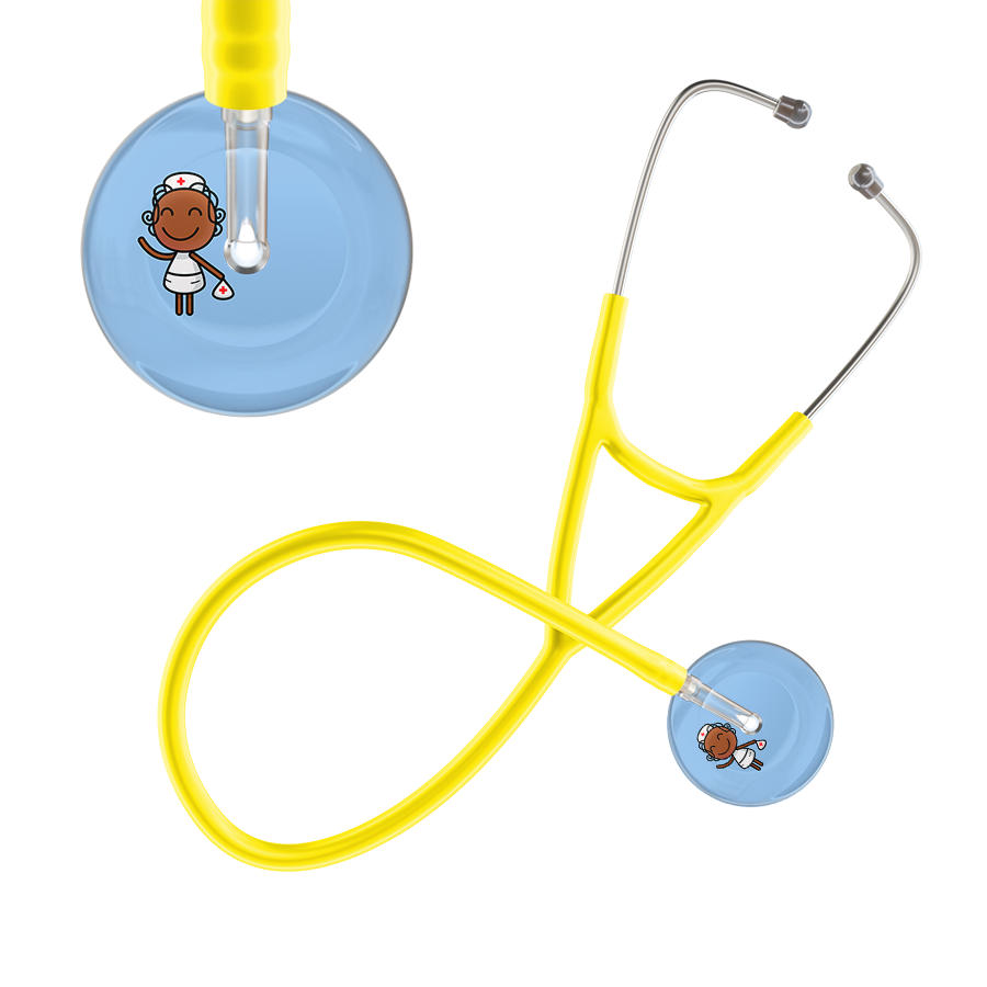 Cartoon Nurse F4 Skin Cardiology Stethoscope